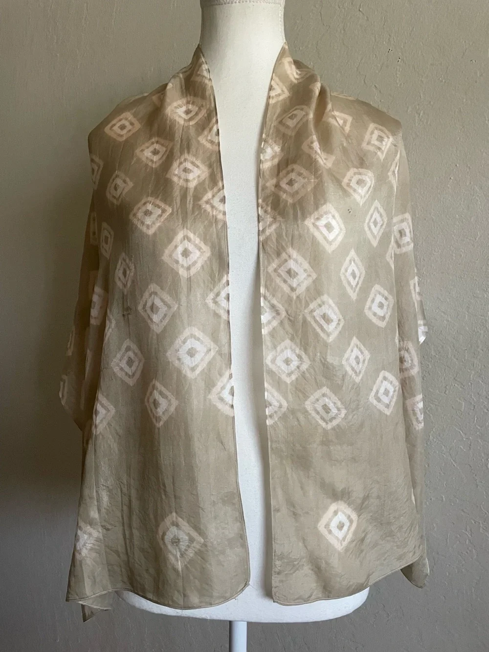 Hand made silk scarf